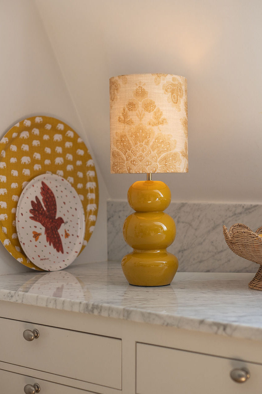 Lampfot 36cm - Becca - Senapsgul