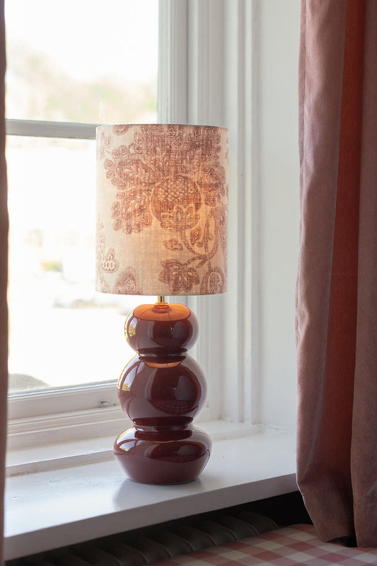 Lampfot 36cm - Becca - Vinröd