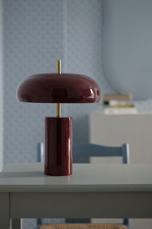 Bordslampa - Lex - Vinröd