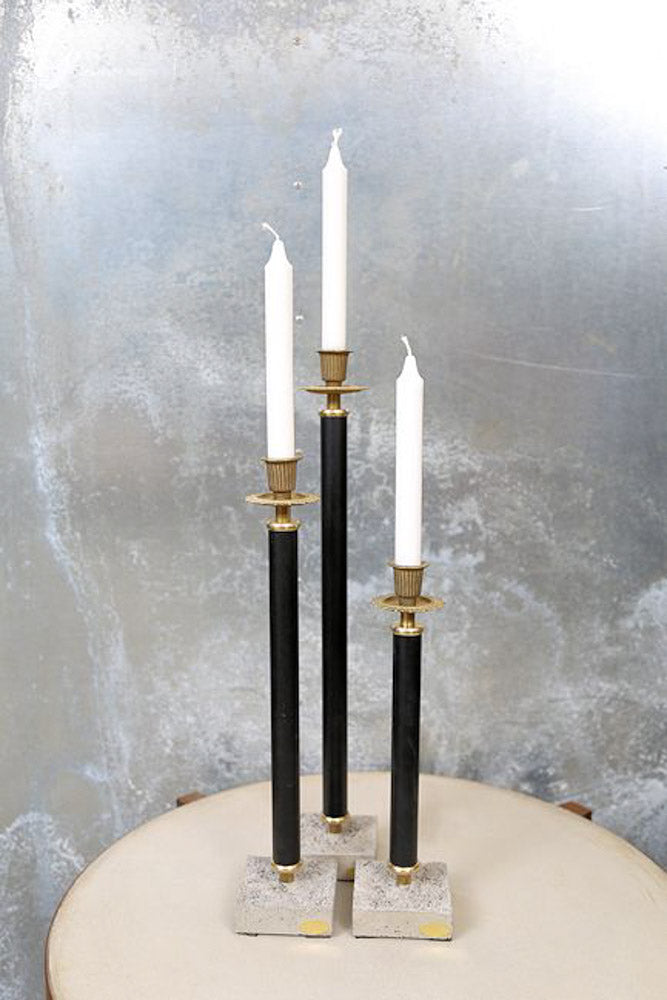 Ljusstake h.50cm - Svart