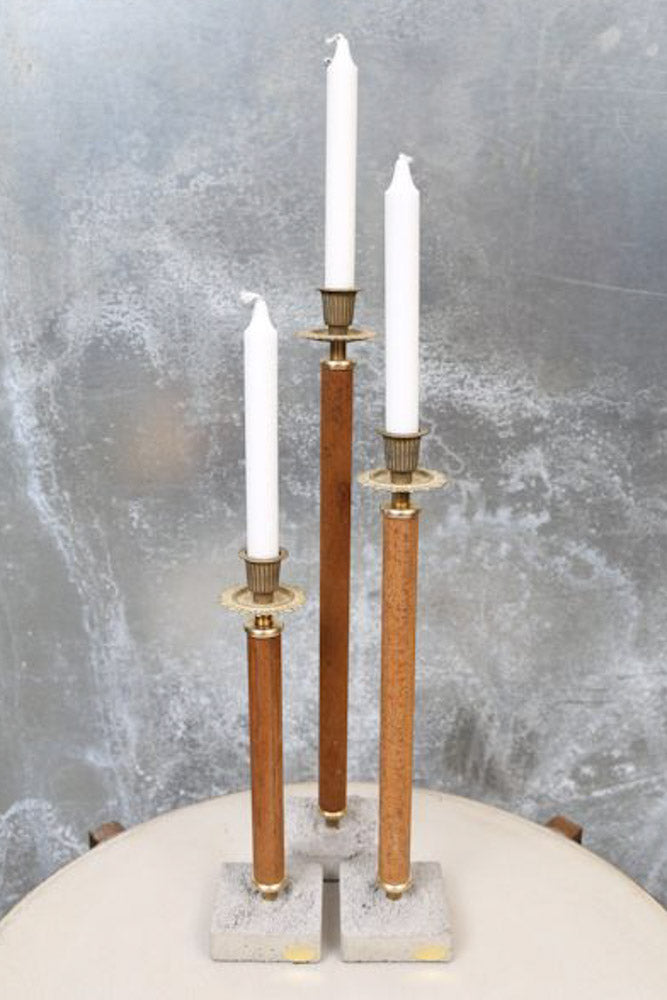 Ljusstake h.50cm - Rost