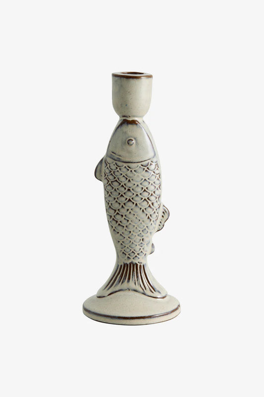 Ljusstake - 24,5cm - Fisk