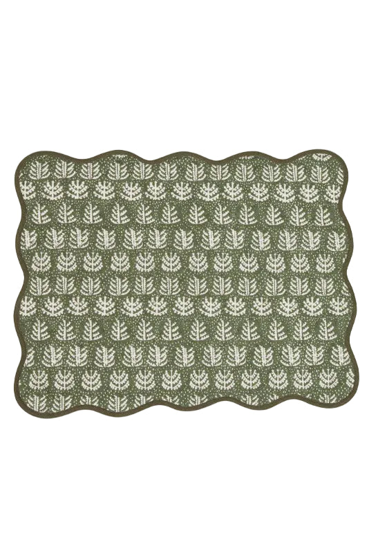 Tablett 35x45cm - Gran - Grön