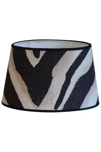 Lampskärm Oval 30cm - Terranea Zebra