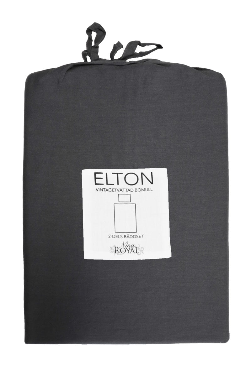 Bäddset 2-del - Enkel - Elton - Mörkgrå