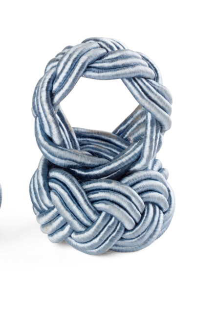 Servettring - Flätad - Cashmere Blue