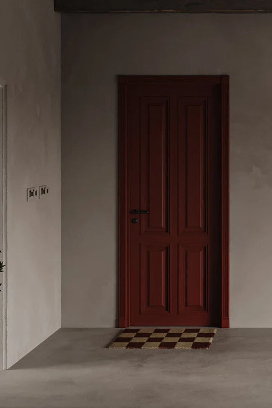Dörrmatta 60x90cm - Terracotta/Natur