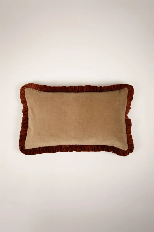 Kuddfodral 30x50cm - Doris - Beige/Rost