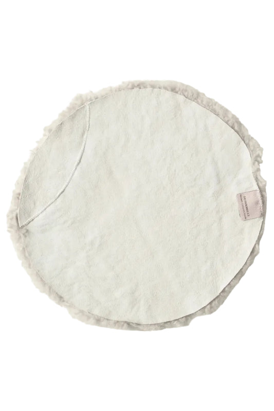 Stolsdyna Ø34cm - Curly - Sand