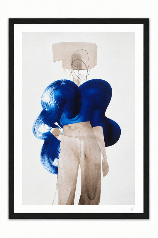 Tavla 75x105cm - Peytil: Blue Knit