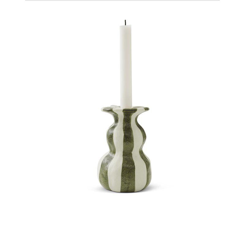 Ljusstake 16cm - Raia - Grön