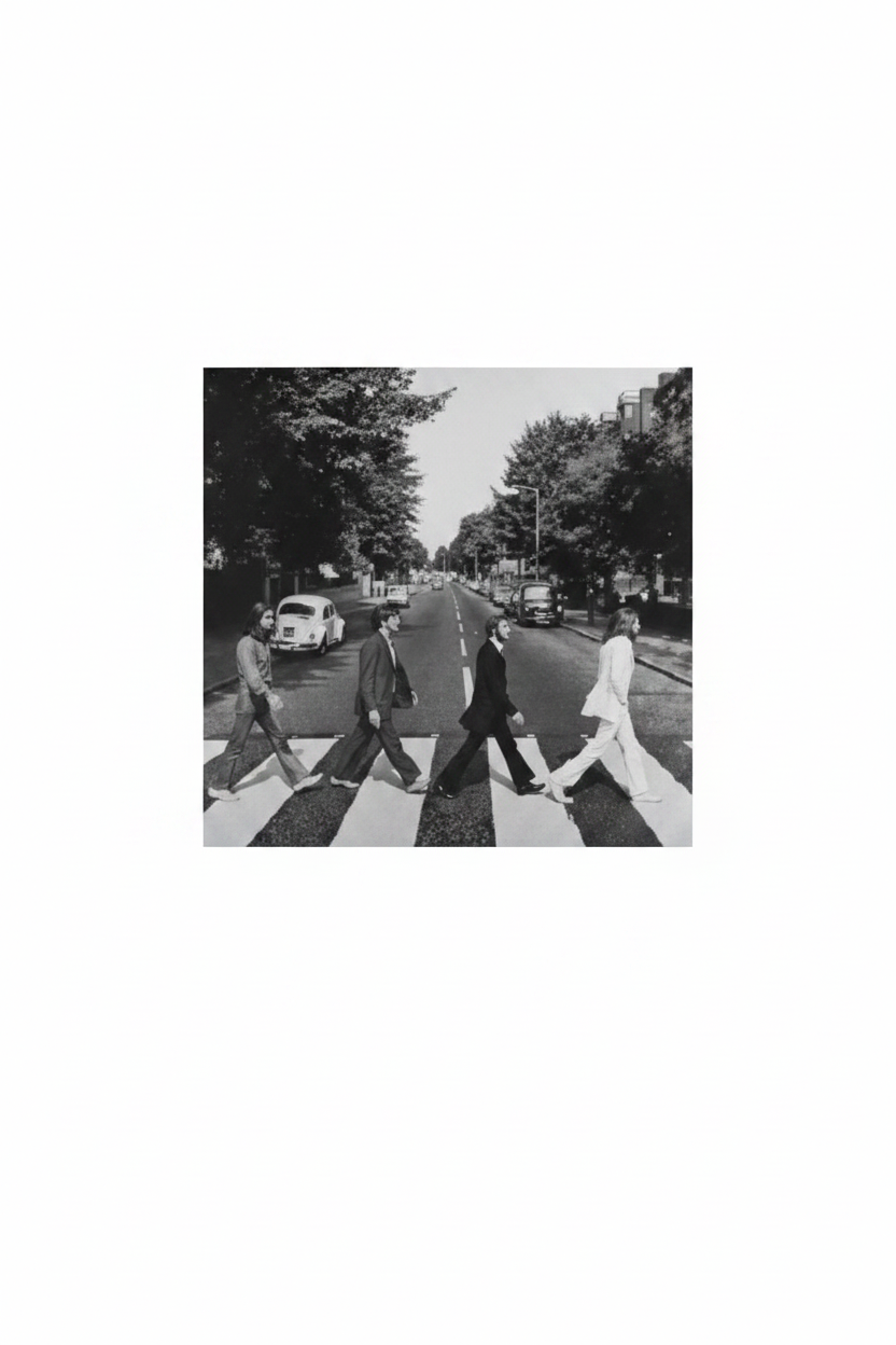 Tavla 50x50cm - The Beatles - Abbey Road