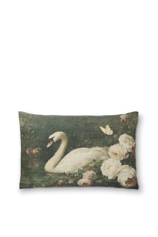 Kuddfodral 40x60cm - Swan - Grön