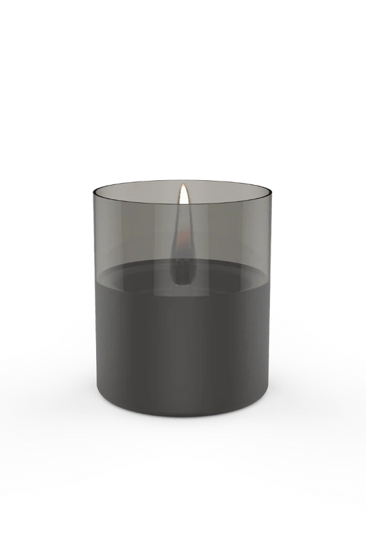 Lykta 10cm - Lilly - Svart/Smoke