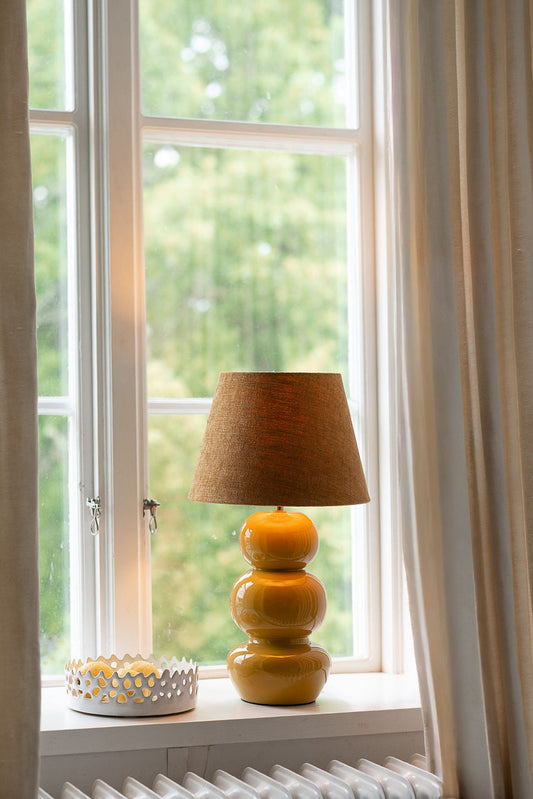 Lampfot 36cm - Becca - Senapsgul