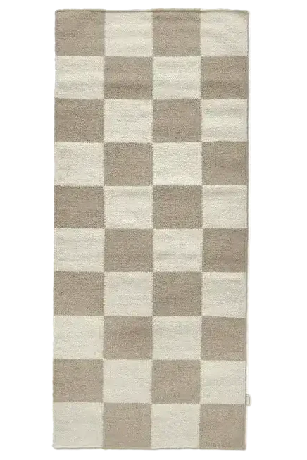 Gångmatta 80x200cm - Vit/Natur