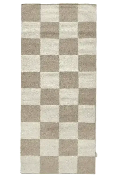 Gångmatta 80x200cm - Vit/Natur