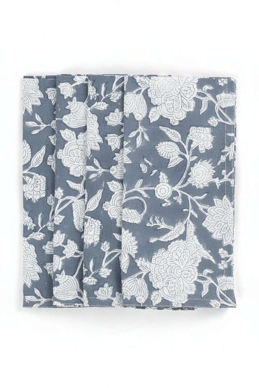 Servetter 4-pack - Indian Rose - True Navy