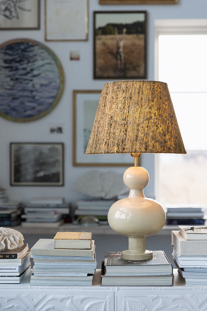 Lampfot 40cm - Fiona - Creme