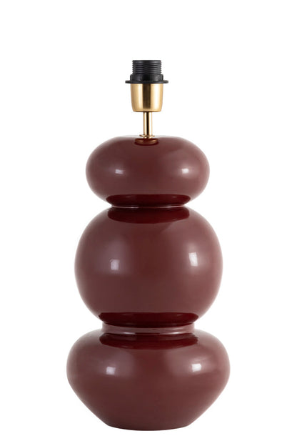 Lampfot 39cm - Vinröd