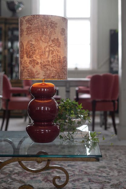 Lampfot 39cm - Vinröd