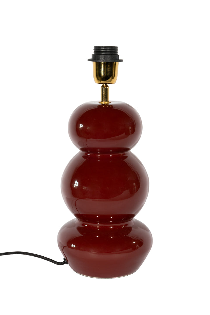 Lampfot 36cm - Becca - Vinröd