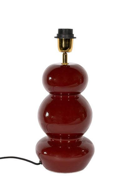 Lampfot 36cm - Becca - Vinröd