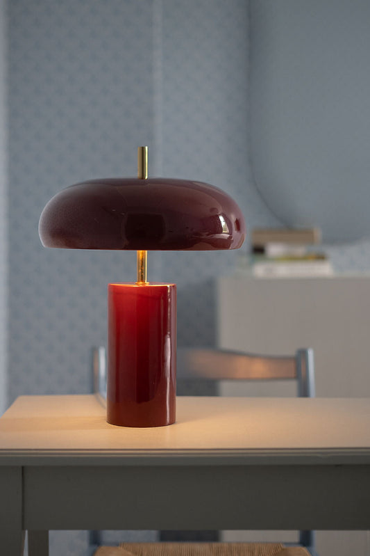 Bordslampa - Lex - Vinröd