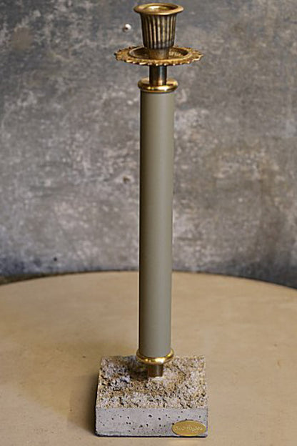 Ljusstake h.41cm - Olivgrå