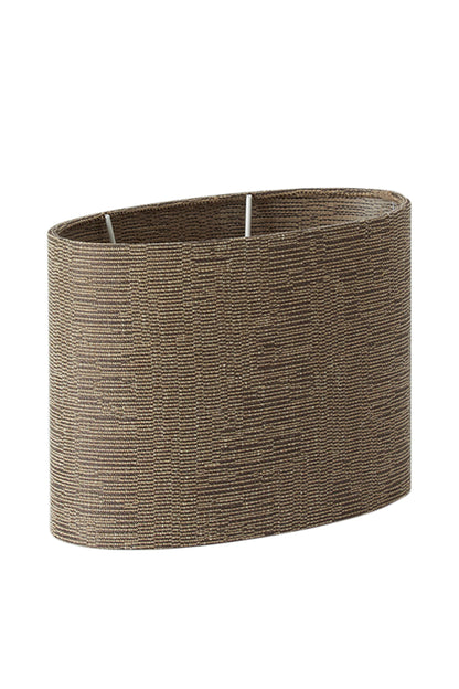 Lampskärm Oval 30cm - Modern Oval - Brun