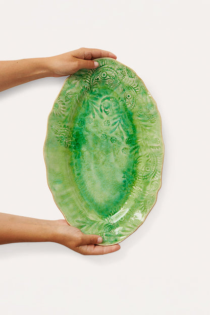 Ovalt Fat 40cm - Seaweed