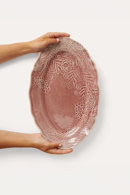 Ovalt Fat 40cm - Old Rose
