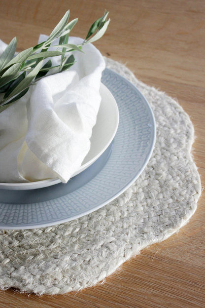 Tablett Ø38cm - Ekdal - Offwhite