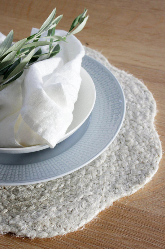 Tablett Ø38cm - Ekdal - Offwhite