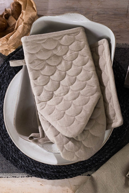 Tablett Ø38cm - Rustik - Svart