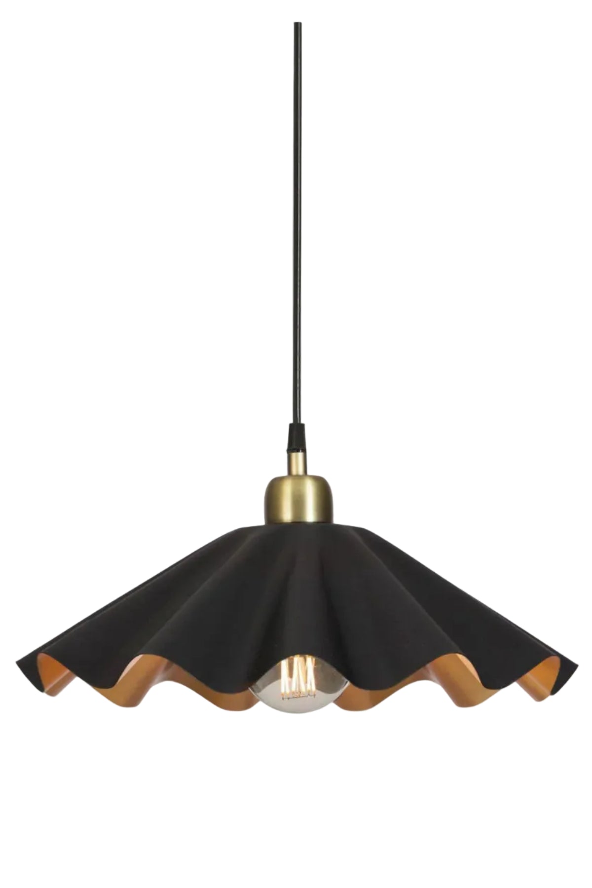Taklampa Ø51cm - Aira - Svart/Mässing