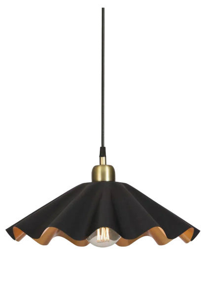 Taklampa Ø51cm - Aira - Svart/Mässing
