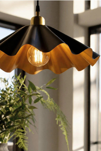 Taklampa Ø51cm - Aira - Svart/Mässing