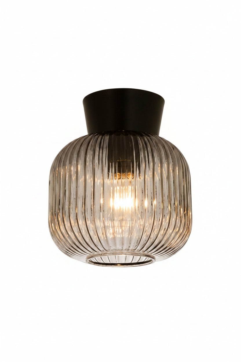 Plafond 20cm - Vanja - Svart/Rök