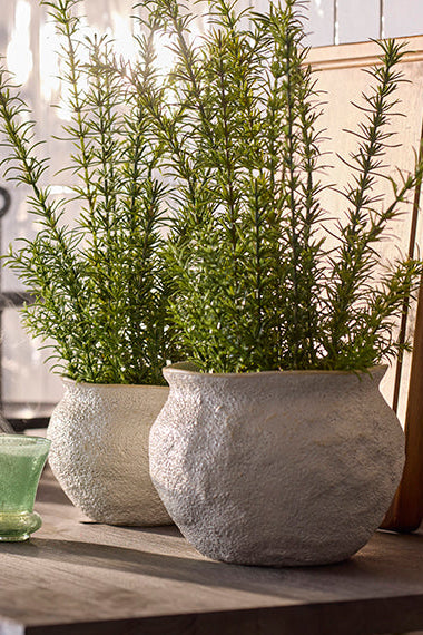 Kruka Ø17cm - Suki - Vit
