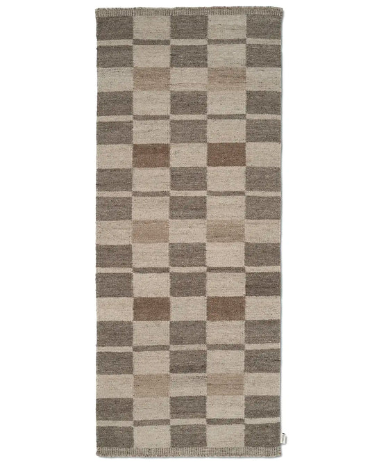 Gångmatta 80x250cm - Rutvik - Brun