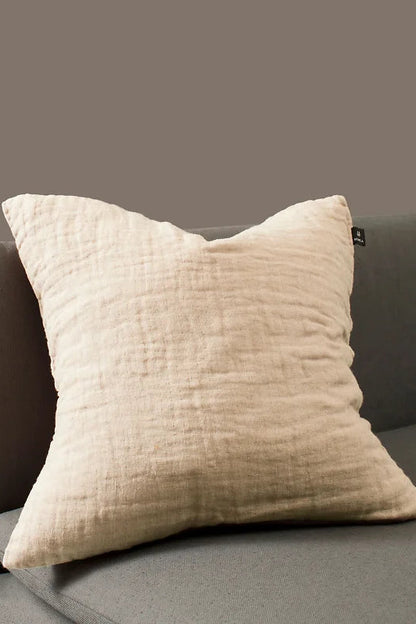 Kuddfodral 50x50cm - Natur - Krinklad