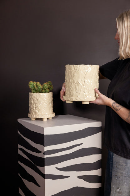 Kruka Muddy L - Beige
