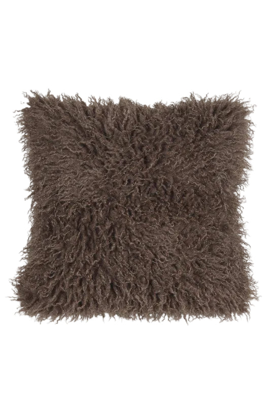 Kuddfodral 48x48cm - Curly - Brun