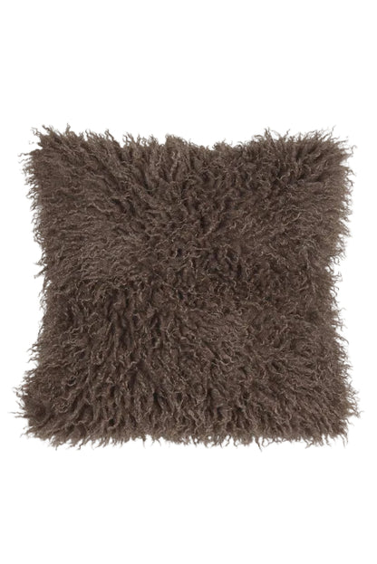 Kuddfodral 48x48cm - Curly - Brun
