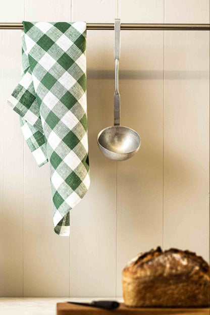 Kökshandduk 50x70cm - Gingham - Grön