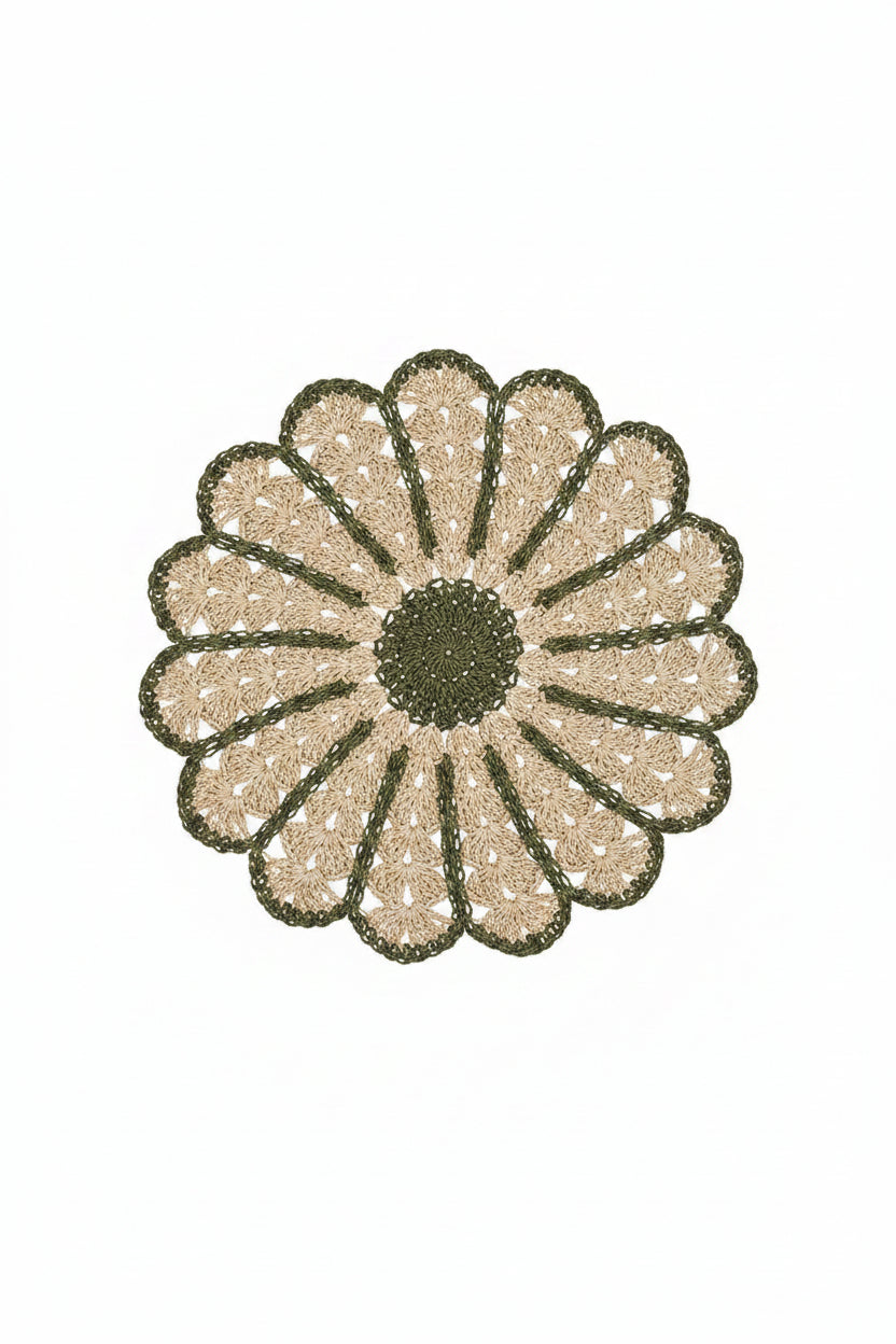 Tablett Ø38cm - Fia - Grön