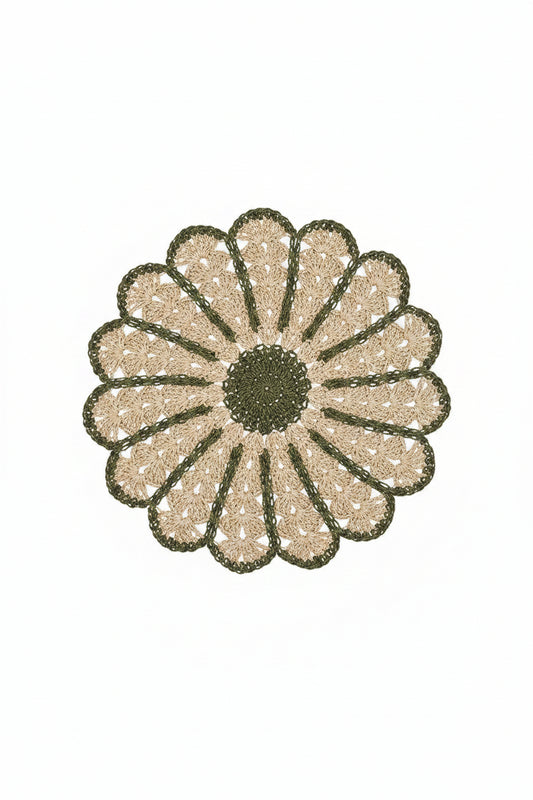 Tablett Ø38cm - Fia - Grön