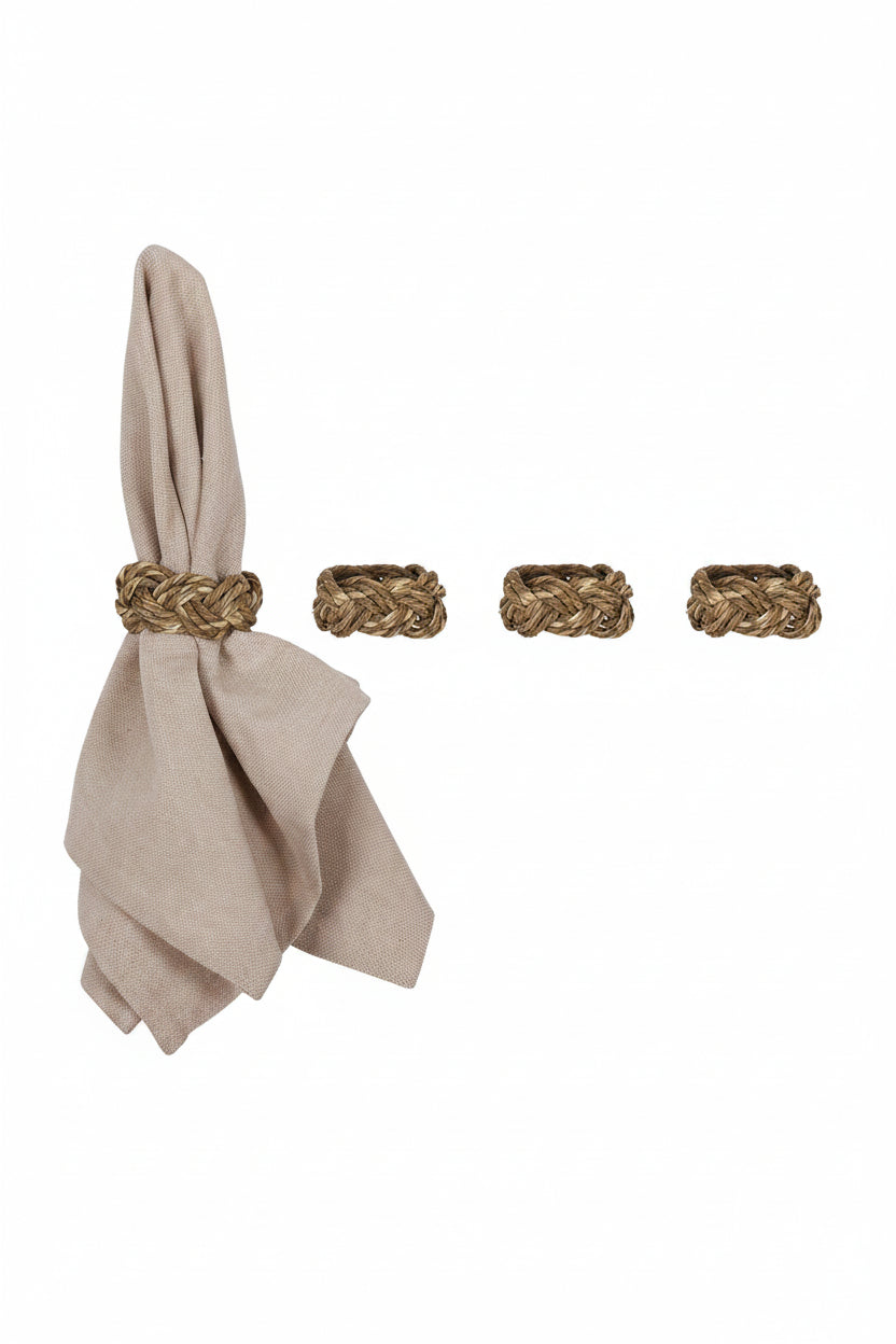 Servettringar 4-pack - Truls - Natur