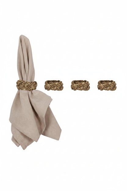 Servettringar 4-pack - Truls - Natur